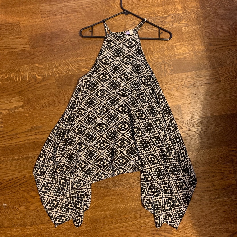 Patterned Flowy Tank Top